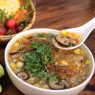 Hình ảnh súp nấm ngô ngọt