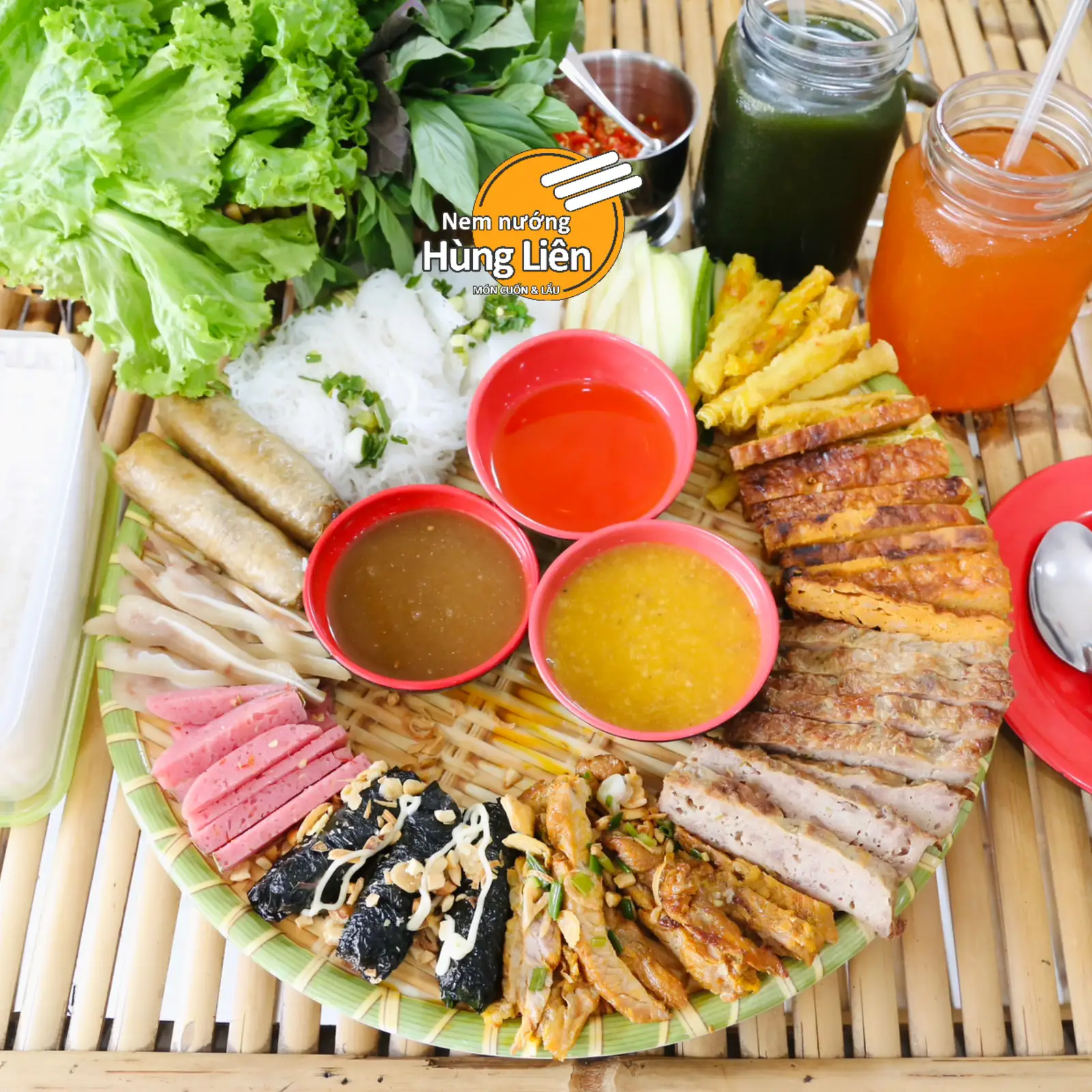 [TẶNG 2 NƯỚC] COMBO 269K (8 món)(2 người ăn) - 259.000 ₫ tại Nem Nướng Hùng Liên - Lê Văn Lương