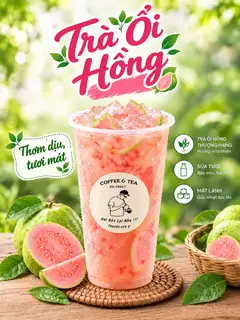 Hình ảnh Trà ổi hồng tươi