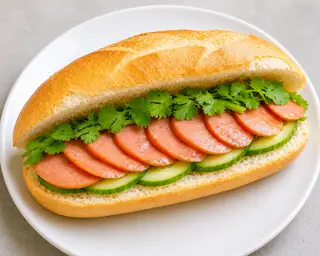 BÁNH MÌ XÚC XÍCH XÔNG KHÓI - 27.000 ₫ tại Bánh Mì Min Min - Bánh Mì , Hamburger & Xôi Mặn - Vạn Kiếp