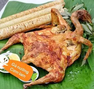Hình ảnh 1/2 gà nướng +1 cơm lam (lớn)