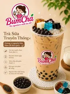 Hình ảnh Trà sữa truyền thống full topping