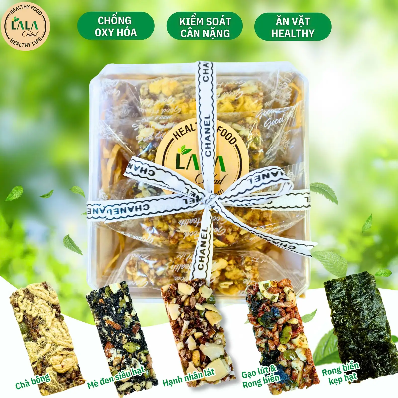 M-Snack - Mix Thanh Dinh Dưỡng Giòn Tan  - 59.000 ₫ tại LaLa Salad - Healthy Food - Phan Văn Hân