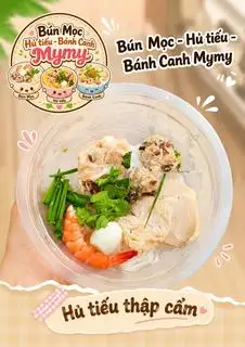 Hủ tiếu thịt - mọc - trứng cút ( tặng 1 chai sâm lanh )  - 55.000 ₫ tại Bún Mọc, Hủ Tiếu & Bánh Canh My My - Lê Văn Duyệt