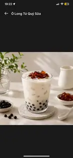 Hình ảnh Ô Long Quế Hoa Sữa