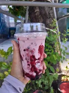 Hình ảnh sữa chua việt quất