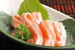 Hình ảnh sashimi bụng cá hồi 5pcs