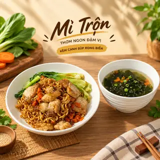 Hình ảnh Mì trộn Indomie - soup rong biển
