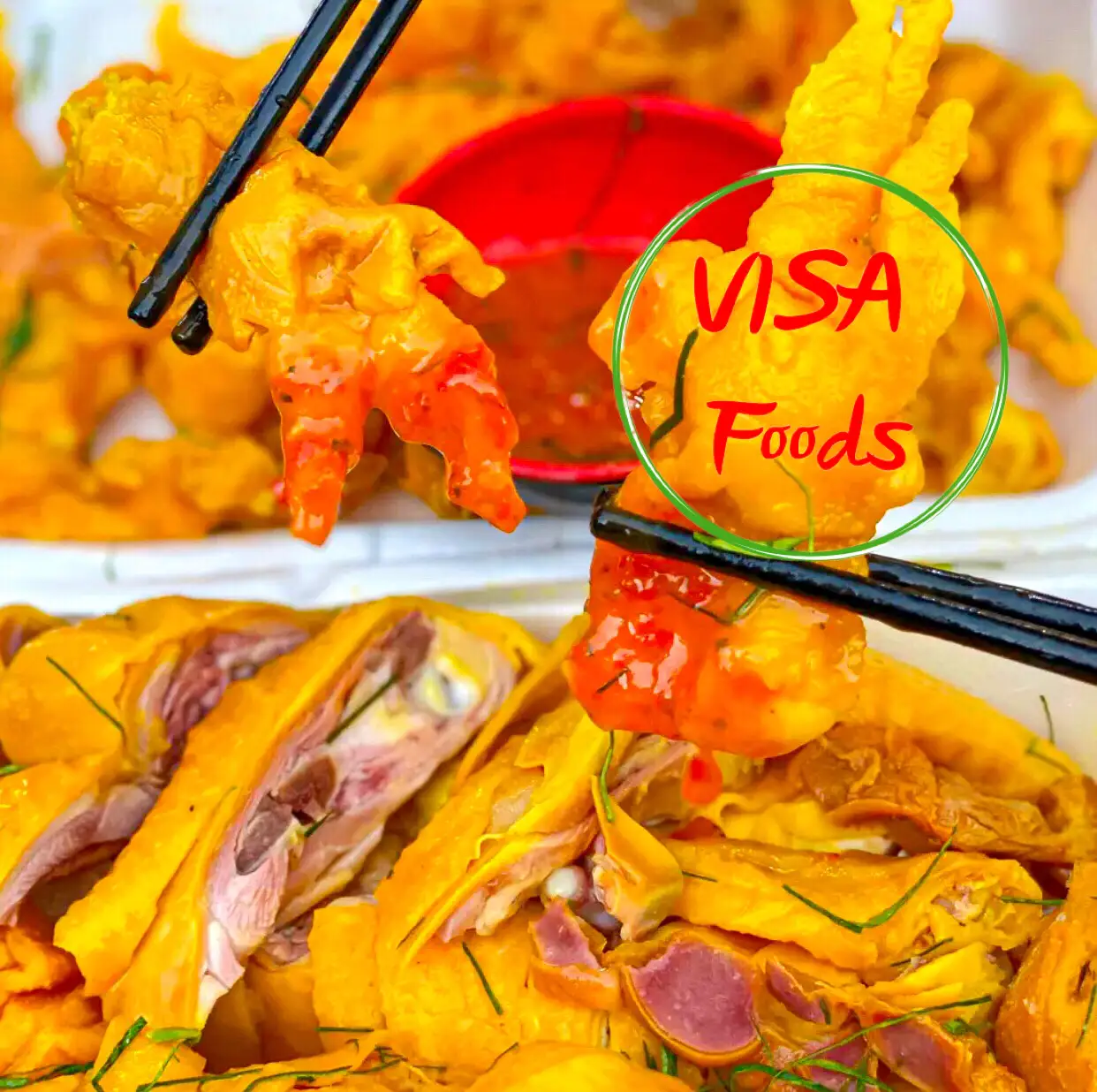 COMBO 1/2 Con Gà Ủ Muối + 500g Chân Gà Rút Xương Ủ Muối - Tặng 1 Pepsi - 318.000 ₫ tại Visa Foods - Gà Ủ Muối Hoa Tiêu & Chân Gà Ủ Muối - Chu Văn An