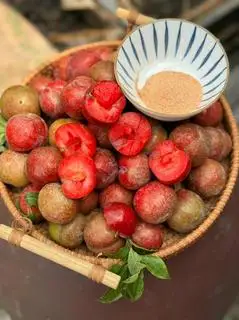 Hình ảnh mận hậu mộc châu đóng khay