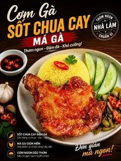 CƠM GÀ CHUA CAY - 52.900 ₫ tại Cơm & Mì Trộn - Nguyễn Trãi