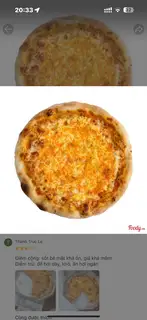 Pizza Phô Mai Truyền Thống - Traditional Cheese Pizza - 149.000 ₫ tại Bun Bun Pizza - Tùng Thiện Vương