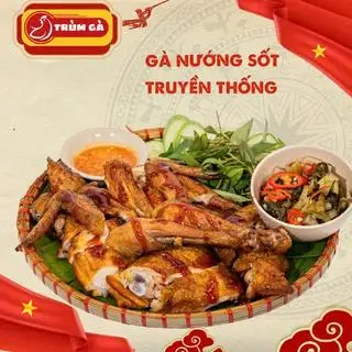 Gà nướng truyền thống - nửa con - 129.000 ₫ tại Trùm Gà - Gà Nướng Lên Mẹt Lẩu Gà Lá É - Đường D5