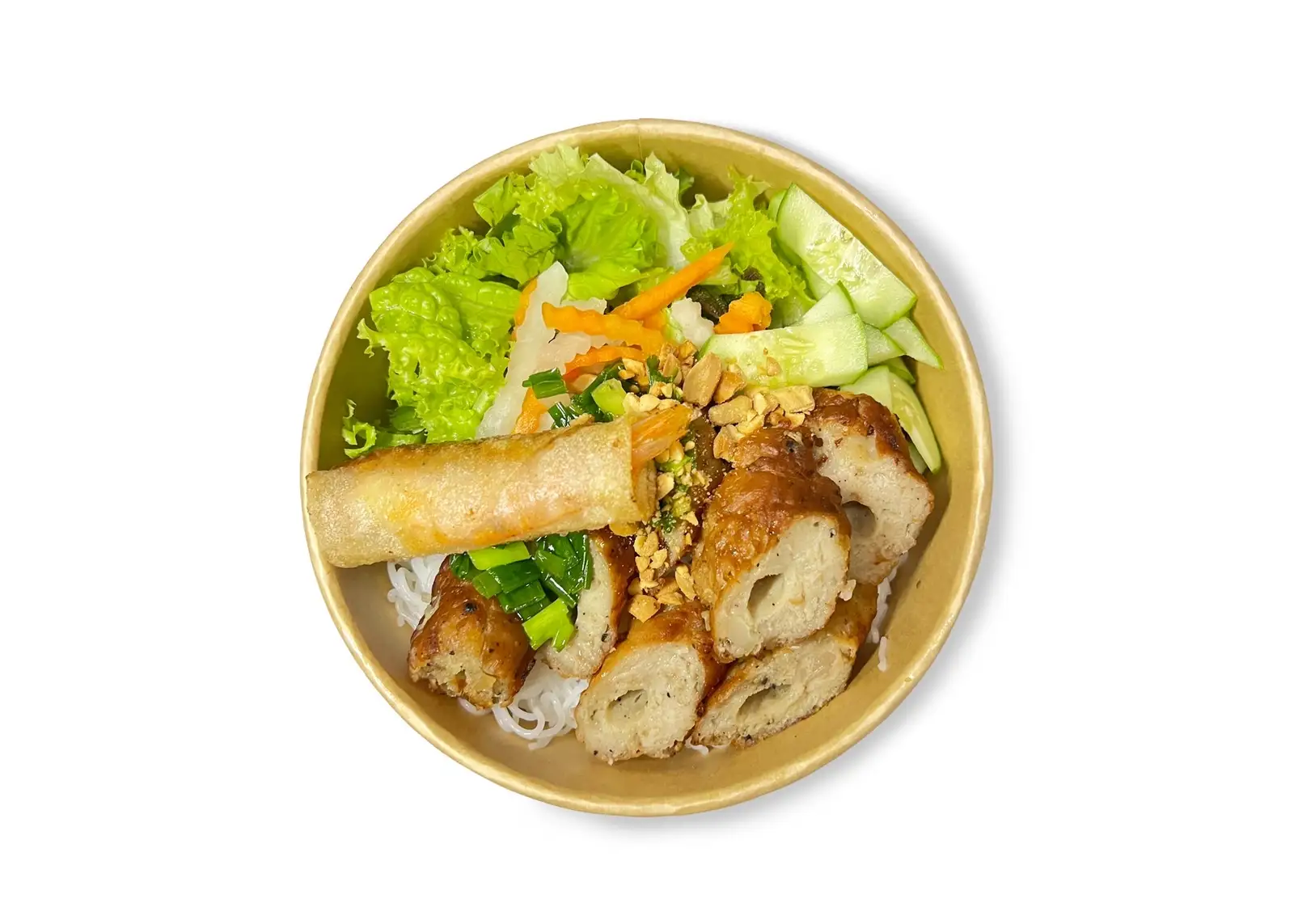 Bún Nem Nướng + Chả Giò Tôm - 50.000 ₫ tại Đặc Sản Bún Thịt Nướng - Trần Đình Xu