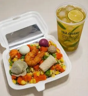 Hình ảnh Mì Trộn Thập Cẩm + Trà Chanh