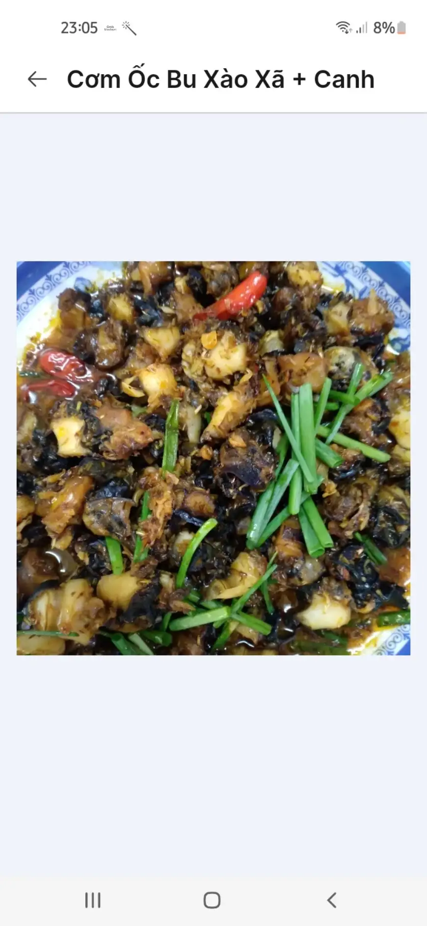 Cơm ốc bu xào sả + canh - 56.000 ₫ tại Cơm Bình Dân - Dạ Nam