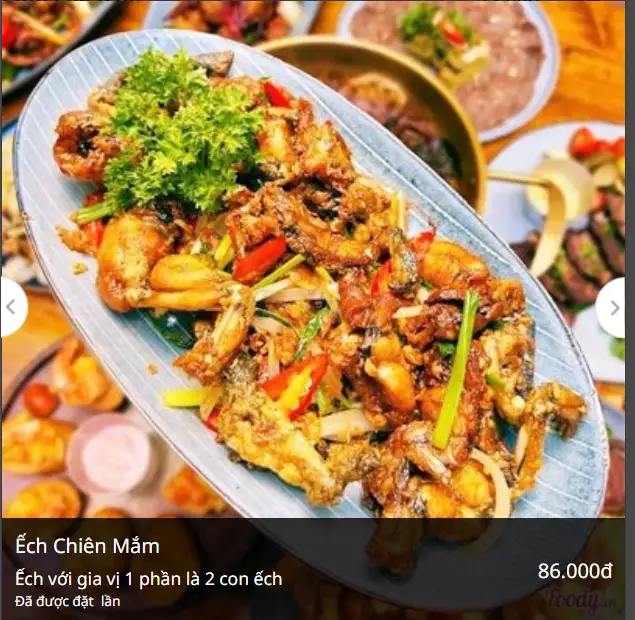 Ếch chiên mắm - 89.000 ₫ tại Lẩu Quê - Lẩu Gà Lá É & Lẩu Ếch Măng Cay - Đường Số 1 