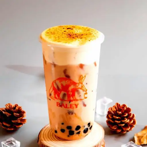Trà sữa kem trứng nướng - 35.000 ₫ tại Trà Sữa HongKong Baley - Lê Quang Định