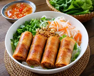 Bún Chả Giò Giòn Rụm - 45.000 ₫ tại Bún Thịt Nướng Nam Bộ - Đường Số 20