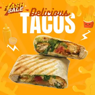 Big tacos gà chiên tempura - 109.000 ₫ tại Bếp Bà Ba - Bao Kẹp Đài Loan, Burger & Tacos - Nguyễn Tư Nghiêm