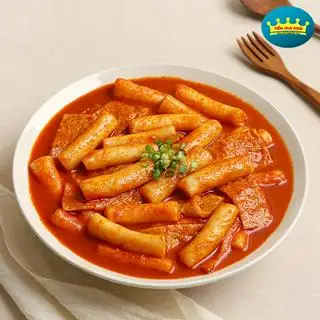 Hình ảnh TokBokKi+Topping Chả cá + Xúc xích Sốt cay Hàn Quốc
