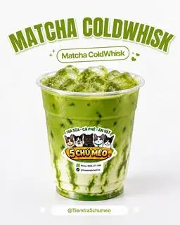 Matcha coldwhisk - 49.000 ₫ tại Tiệm Trà 5 Chú Mêo - Gu Trà Đậm Vị - Lạc Long Quân
