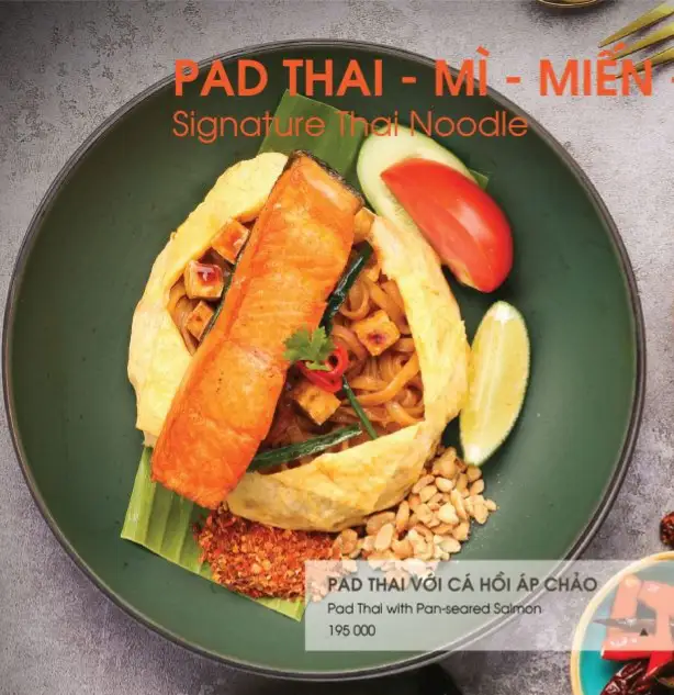 Pad thái cá hồi  - 71.000 ₫ tại S.Mi - Mì Trộn Pad Thái - Chung Cư Cống Quỳnh