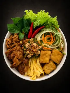 Hình ảnh Bánh Hỏi Nước Tương Thịt Nướng (không Chả Lụa)