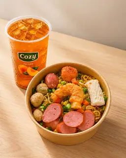 Hình ảnh Combo mì trộn đầy đủ - 1 trà