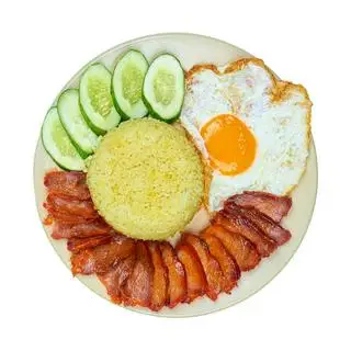 Hình ảnh Cơm xá xíu - trứng ốp la