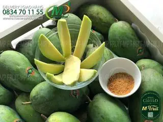 Hình ảnh xoái hạt lép giòn ngọt gọt sẵn