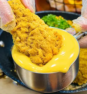 Hình ảnh Gà sốt phô mai sữa - Béo ngọt