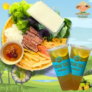 Combo4: Nem Nướng Cuốn Đặc Biệt 2-3 người ăn + 2 Ly Trà Tắc 700ml (Giá gốc 202k) - 185.000 ₫ tại Chú Đào Lochi - Bún Mắm Nêm & Nem Nướng Nha Trang - Lê Văn Lương