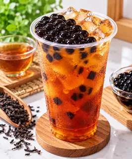 Hình ảnh Hồng trà trân châu
