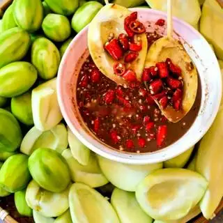 xoài non - cóc non mắm ruốc - 500gr - 69.000 ₫ tại Ăn Vặt Ánh Hồng - Trái Cây Tươi & Tré Trộn - Lâm Văn Bền