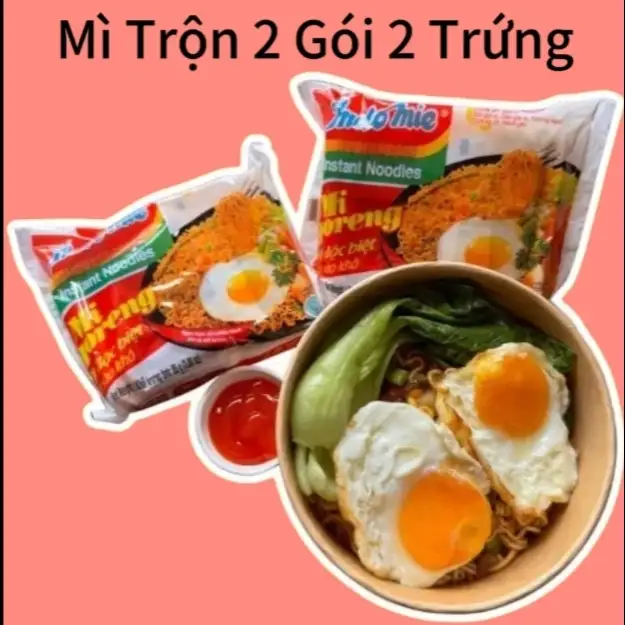 Mì trộn 2 gói 2 trứng - 60.000 ₫ tại Mì Trộn Cay Phô Mai & Sa Tế 229 - Lê Quang Định