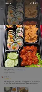 Hình ảnh Kimbab Gà Sốt + Gà Viên