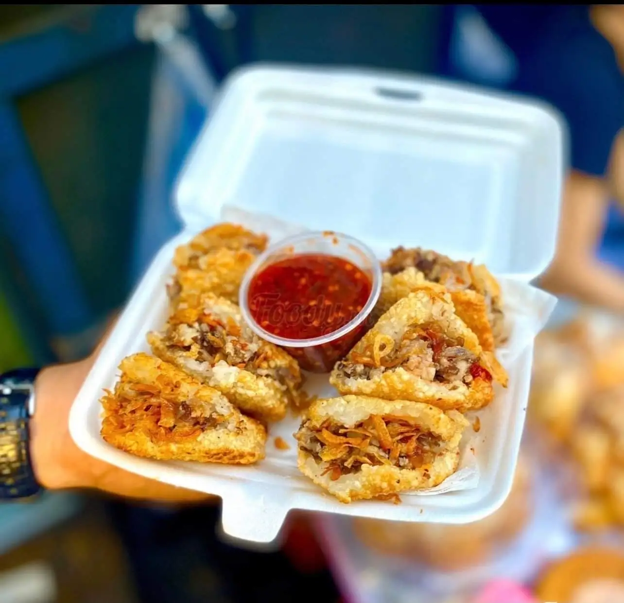 Hình ảnh combo 5 cái xôi chiên- Kèm Hũ Sốt 