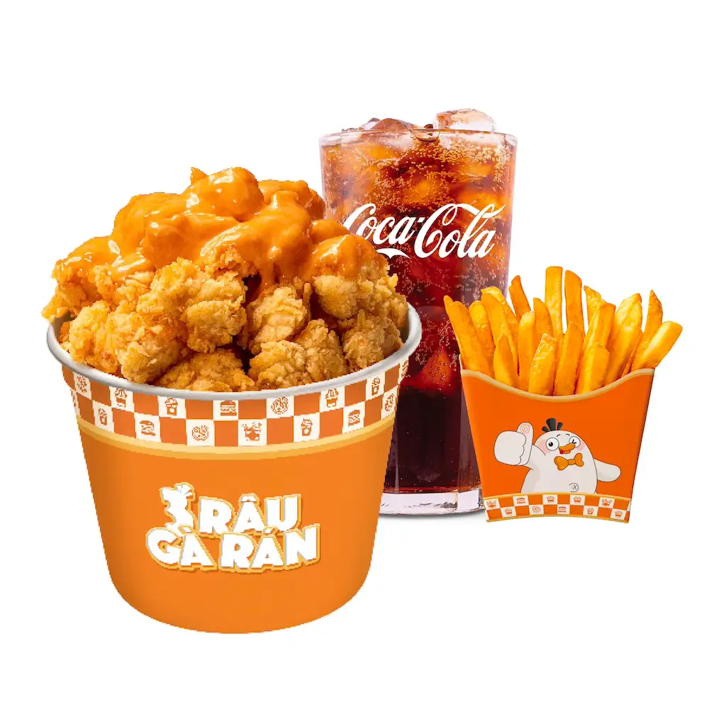 Combo 6 - gà viên giòn xốt - 69.000 ₫ tại 3 Râu - Gà Rán Pizza & Trà Sữa - Nguyễn Đình Chiểu