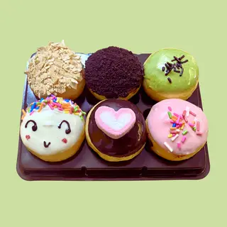 Hình ảnh Donut mini nhân kem- hộp 6 bánh