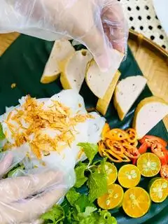 Bánh cuốn chay chả chiên - 45.000 ₫ tại Bánh Cuốn Nóng Hương Bắc - Bạch Đằng