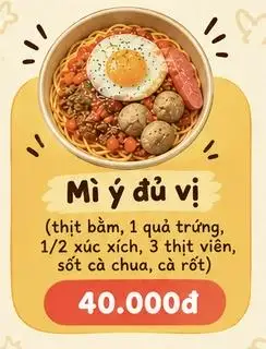 Hình ảnh Mì ý đủ vị 
