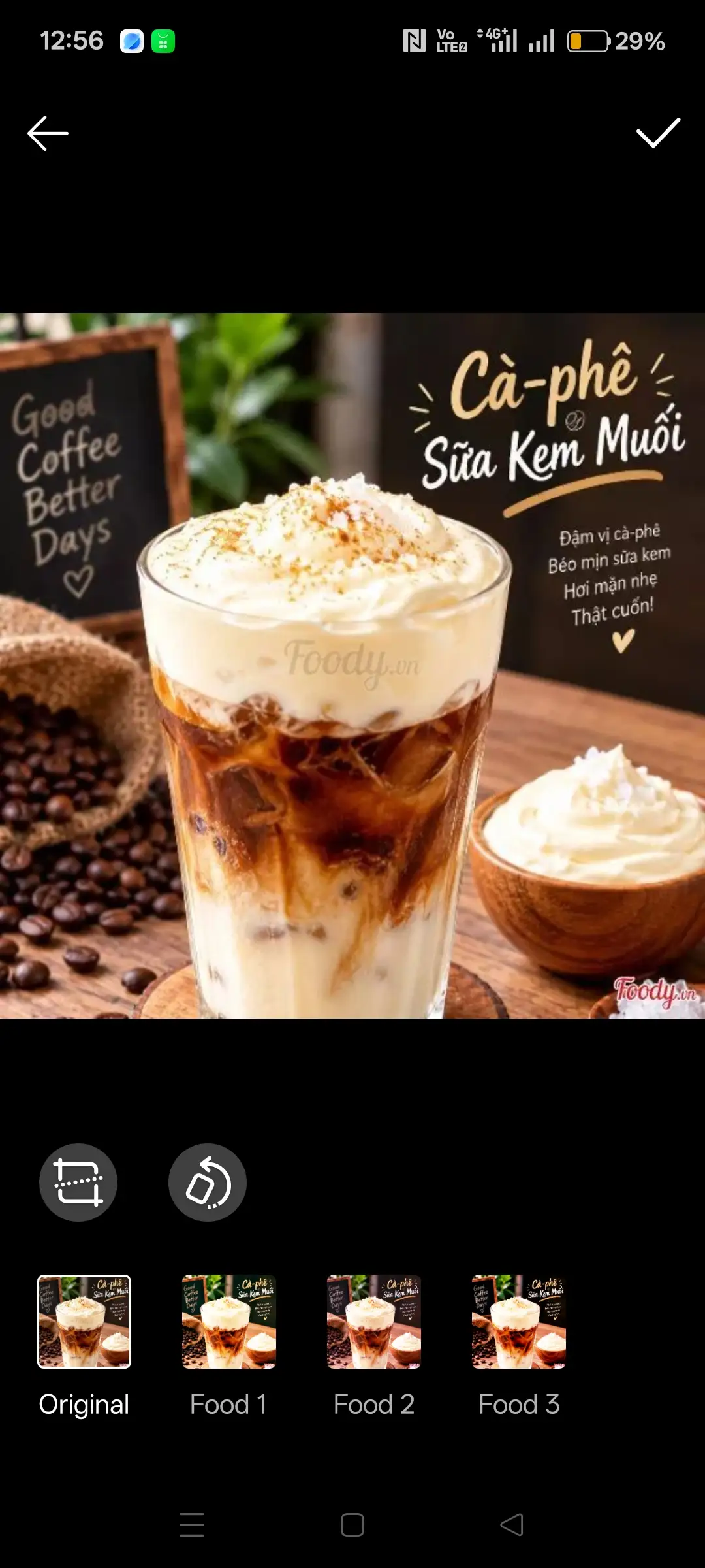 Hình ảnh cà-phê sữa kem muối 