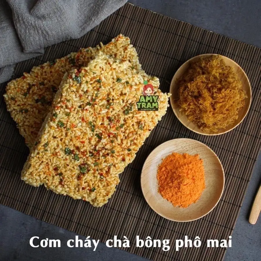 Cơm cháy chà bông phô mai - 95.000 ₫ tại  Amy Food - Bánh Mì & Cơm Cháy Chà Bông - Trần Khắc Chân