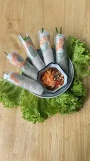 Combo 10 cuốn tôm thịt (tương đậu không mắm nêm) - 115.000 ₫ tại Cà Phê Nhà Phú - Matcha, Cacao Sữa Dừa & Ăn Vặt - Nguyễn Thái Sơn 