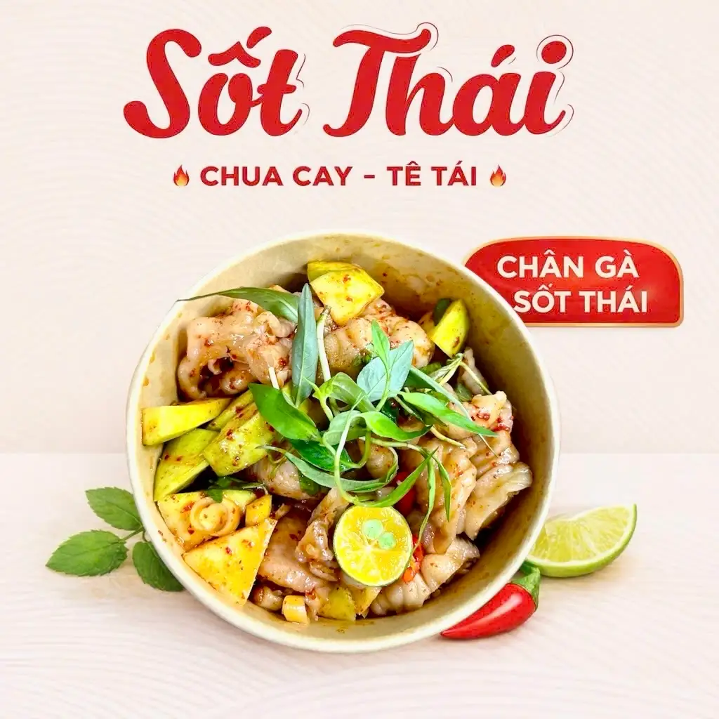 Chân gà rút xương sốt Thái (size M ) - 97.000 ₫ tại Chân Gà Sốt Thái Kỳ Kỳ - Bà Hạt