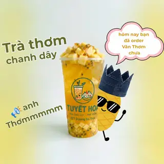 Trà thơm chanh dây - 35.000 ₫ tại Trà trái cây tươi & Tré trộn TUYẾT HOA - Dương Bá Trạc