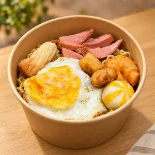 Hình ảnh mỳ indomie full topping