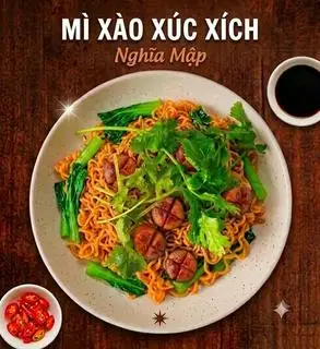 Mì Xào Xúc Xích - 36.000 ₫ tại Nghĩa Mập - Nui Xào Bò & Mì Xào Bò - Tô Hiến Thành