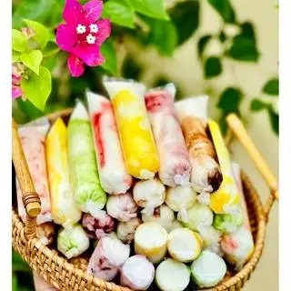 Sữa Chua Đá mix vị trái cây set 10bịch  - 75.000 ₫ tại Bếp Nhà Xíu - Panna Cotta, Sữa Chua & Bánh Flan - Cách Mạng Tháng 8